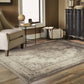 4’ x 6’ Ivory and Gray Pale Medallion Area Rug