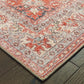 8’ x 10’ Red and Gray Oriental Area Rug