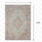 2’ x 3’ Ivory and Pink Oriental Scatter Rug