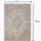 5’ x 8’ Ivory and Pink Oriental Area Rug