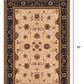 5’ x 8’ Cream and Black Decorative Area Rug