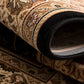 4’ x 6’ Black and Beige Embellished Area Rug