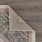 5’ x 7’ Gray and Blush Traditional Area Rug