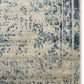 8’ x 11’ Beige Blue Distressed Medallion Area Rug