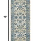 2’ x 8’ Blue Ivory Distressed Oriental Runner Rug