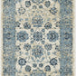 3’ x 5’ Blue Ivory Distressed Oriental Area Rug
