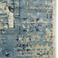 5’ x 8’ Blue Ivory Distressed Oriental Area Rug